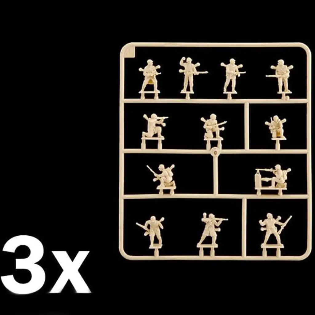 Italeri 1/72 U.S. Infanterie WWII. Winteruniform - Soldatenfiguren Modellbausatz kép 2