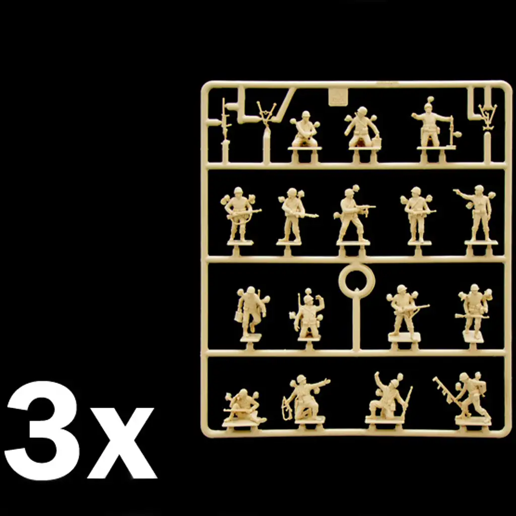 Italeri 1/72 U.S. Infanterie WWII. amerikanische Soldaten Figurenbausatz kép 2