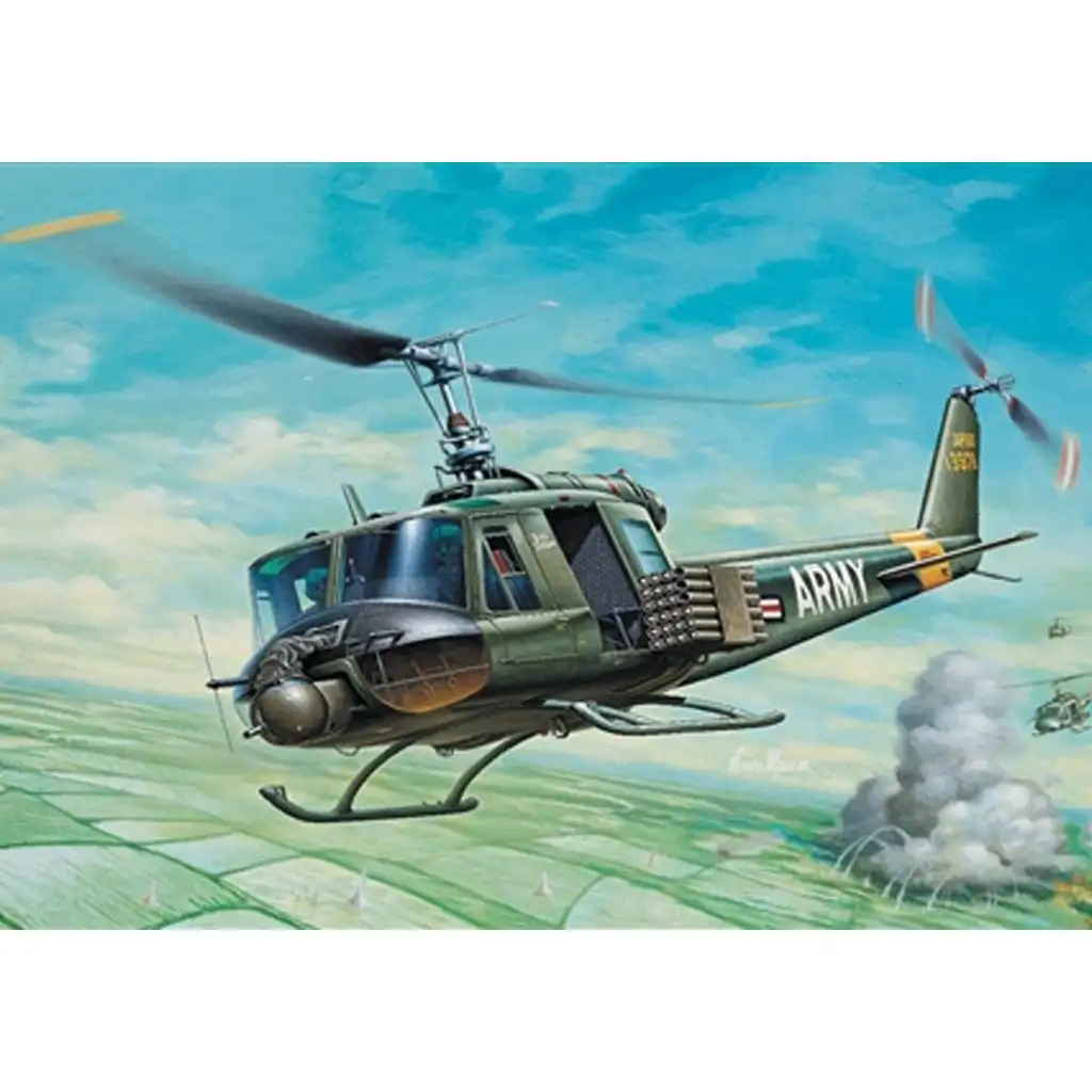 Italeri 1/72 UH-1B Huey Hubschraubermodell kép 2