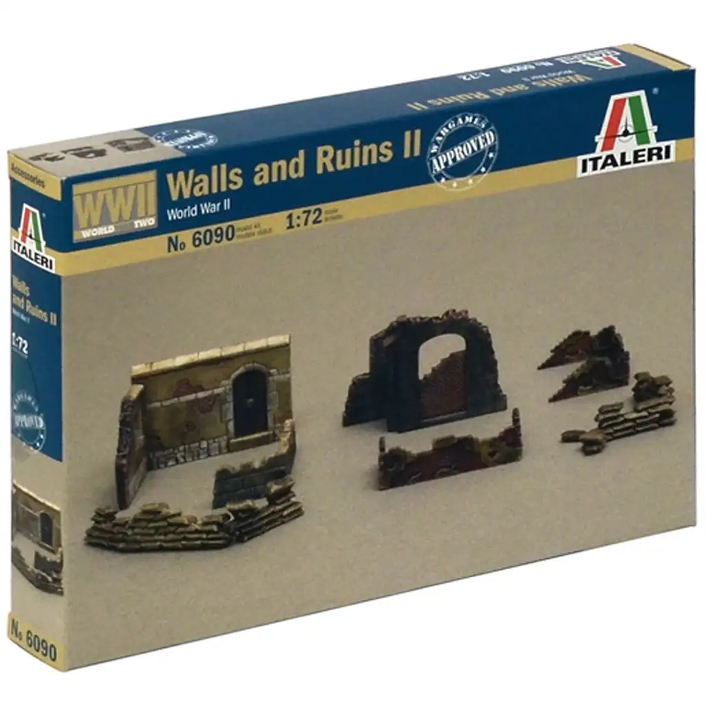 Italeri 1/72 Wände und Ruinen Diorama-Set