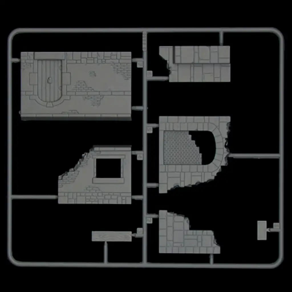 Italeri 1/72 Wände und Ruinen Diorama-Set kép 3