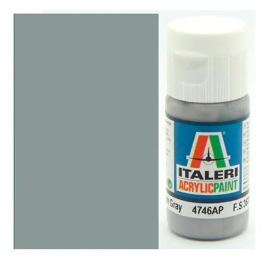 Italeri Flat Medium Grey (4746AP) - Matt Mittelgrau Modellbaufarbe 20ml