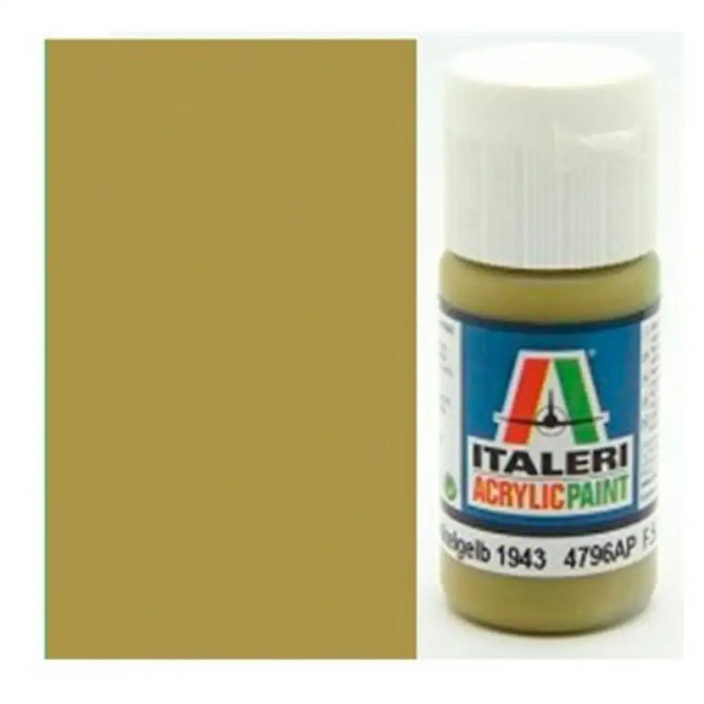 Italeri Flat Panzer Dunkelgelb 1943 (4796AP) – Matt Panzer Dunkelgelb Modellbaufarbe 20ml