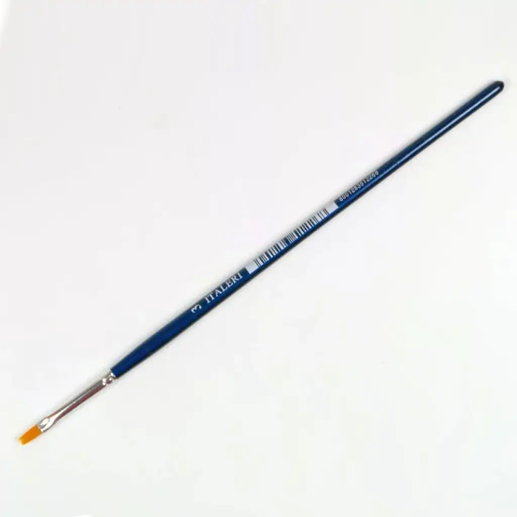 Italeri Pinsel mit flachem Kopf, Größe 3, synthetisch, 1 Stück
