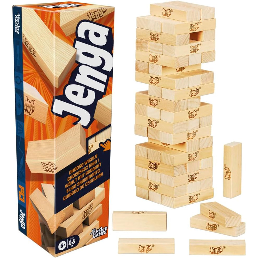 Jenga Classic Gesellschaftsspiel neue Ausgabe – Hasbro