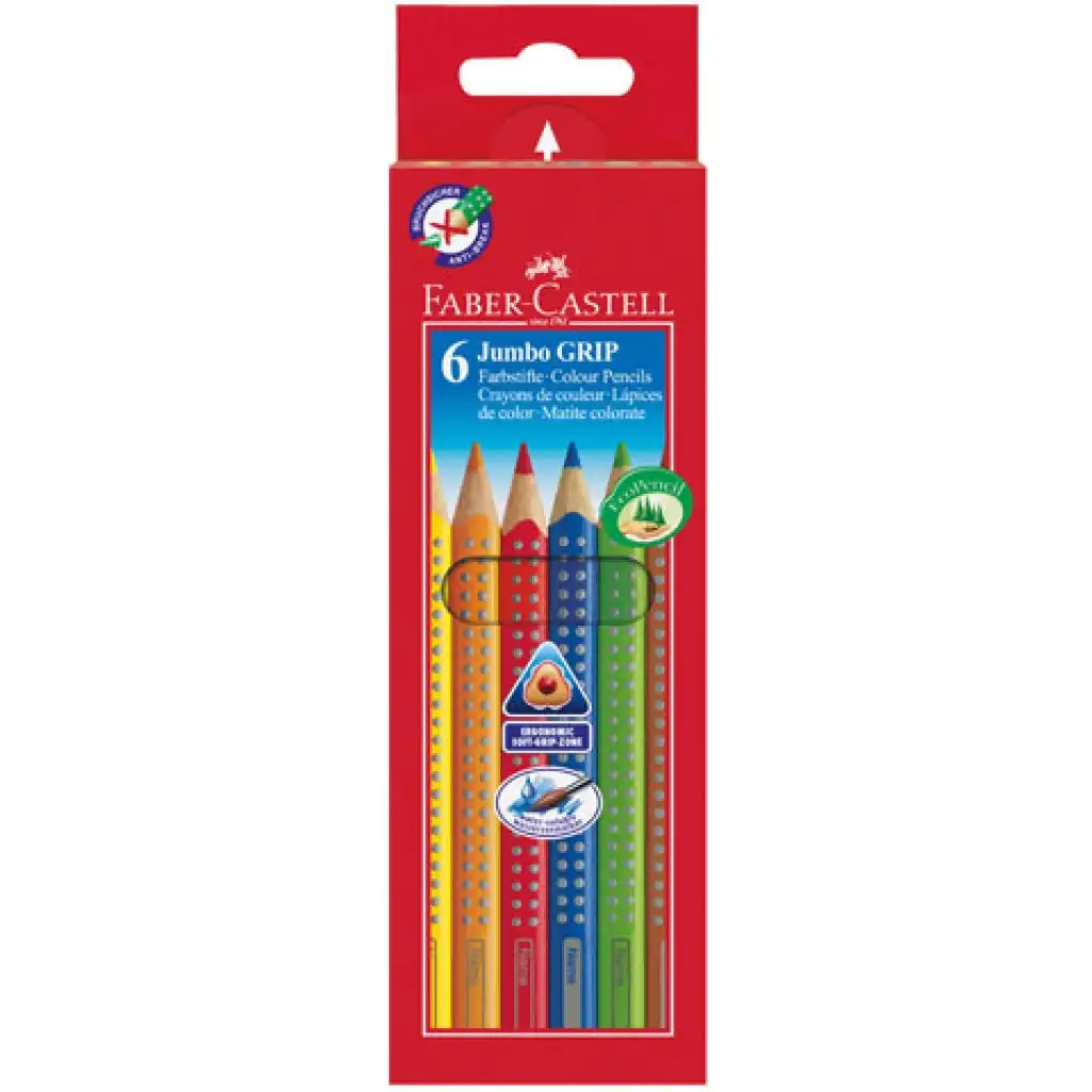 Jumbo Buntstifte 6er-Set - Faber-Castell