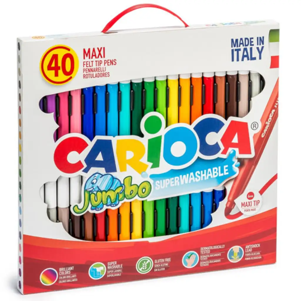 Jumbo Filzstift-Set 40 Stück - Carioca kép 2