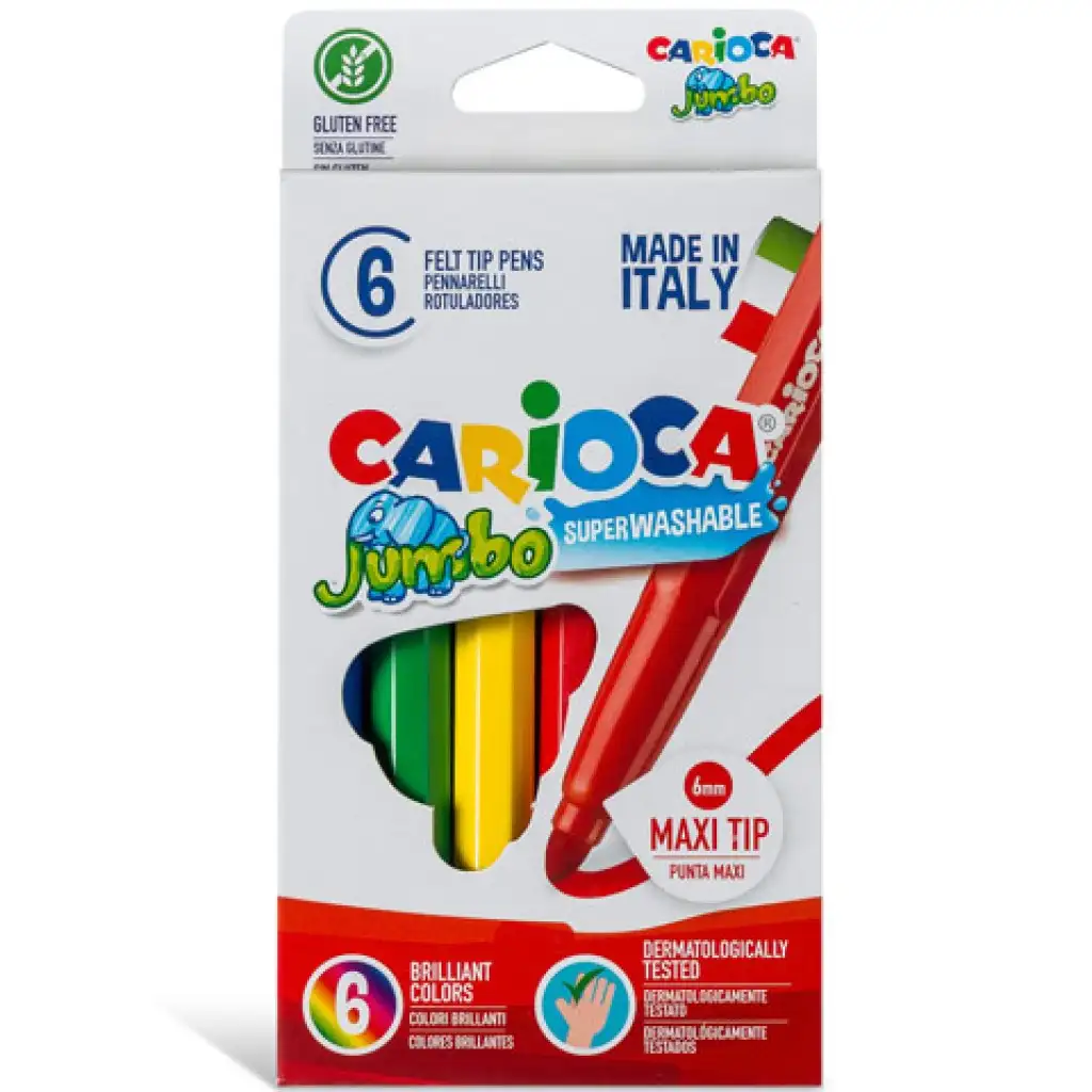 Jumbo Filzstift-Set 6 Stück - Carioca kép 2