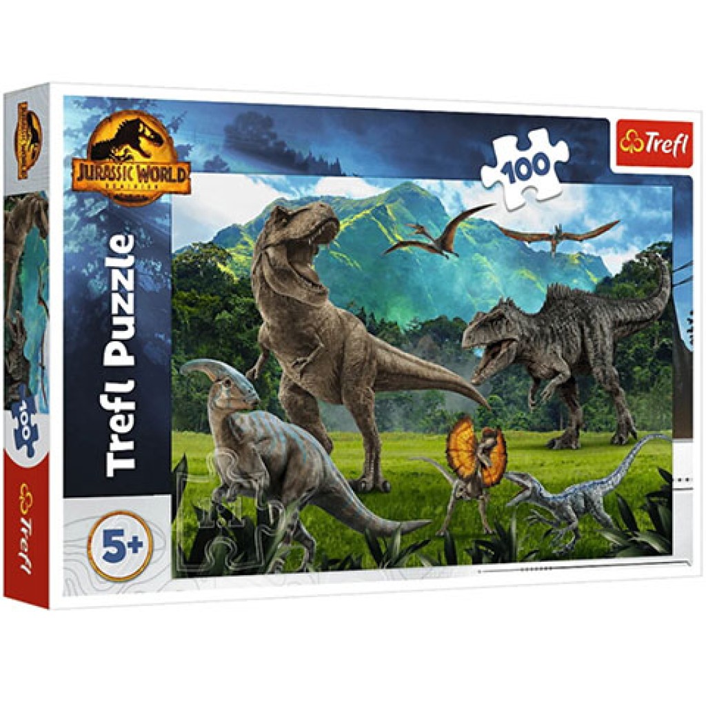 Jurassic World: Die Dinosaurier des Jurassic Park 100-teilige Puzzle - Trefl