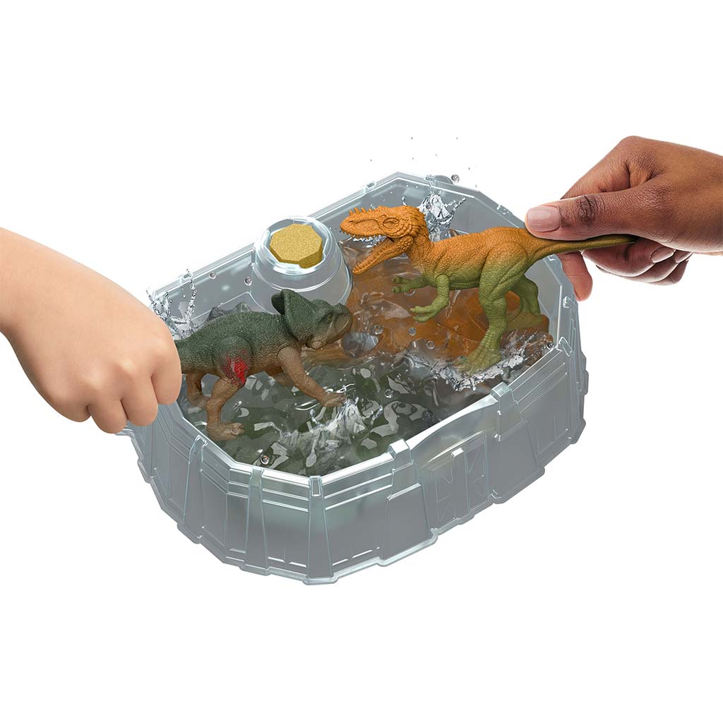 Jurassic World: Dino Reveal Battle Pack Set mit 2 Dino-Figuren – Mattel kép 3