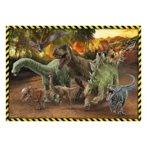 Jurassic World: Dinosaurier aus dem Jurassic Park 200-teilige Puzzle - Trefl kép 2