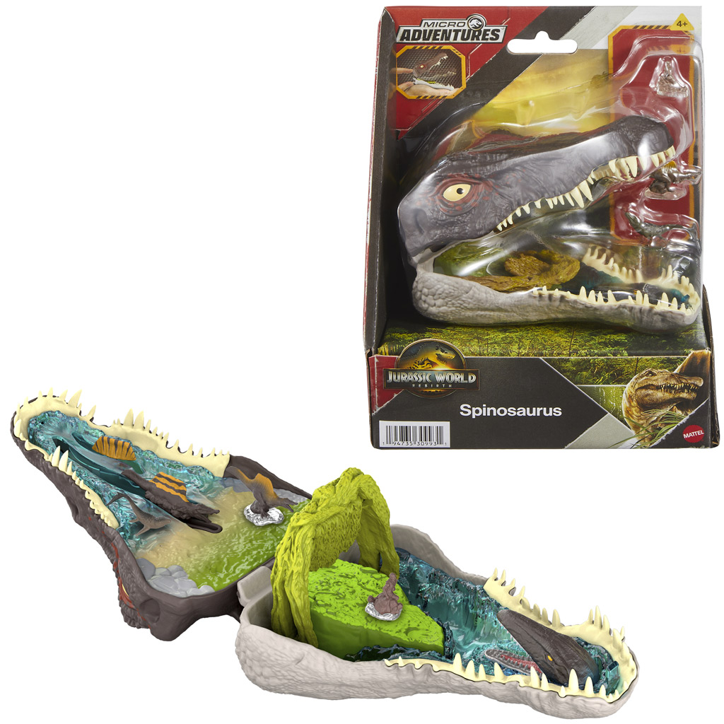 Jurassic World: Wiedergeburt Micro Adventures Spinosaurus Mini-Spielset - Mattel