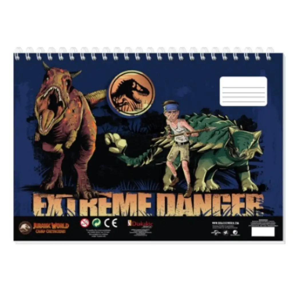 Jurassic World wunderbare Dinosaurier kreatives Malbuch mit Aufklebern und Schablone in mehreren Varianten