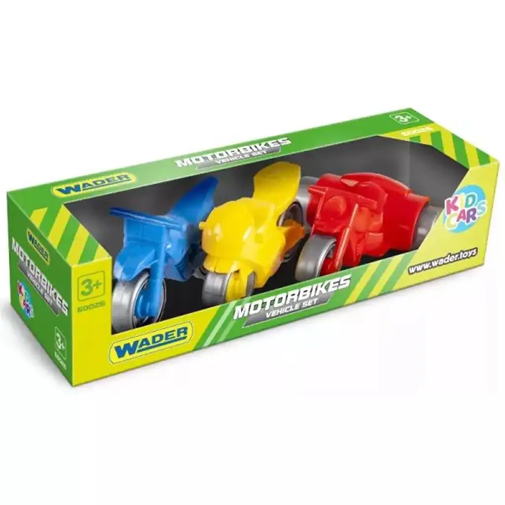 Kid Cars 3-teiliges Motorrad-Set - Wader