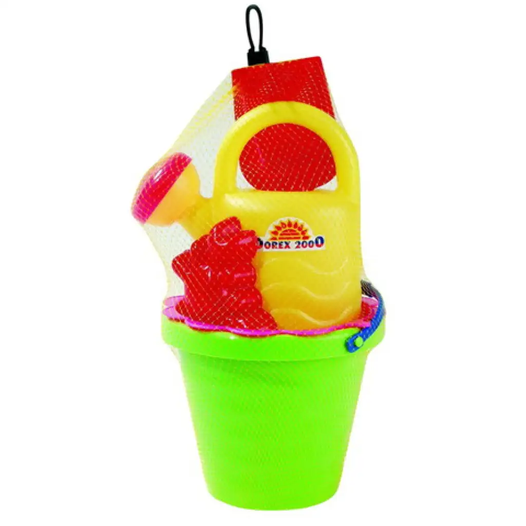 Kleiner welliger Sandkasten-Eimer mit Gießkanne kép 2