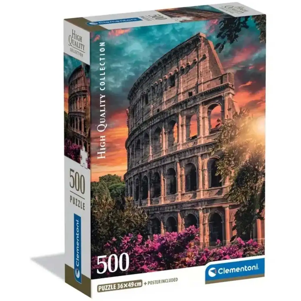 Kolosseum, das Flavische Amphitheater HQC 500-teiliges Puzzle - Clementoni