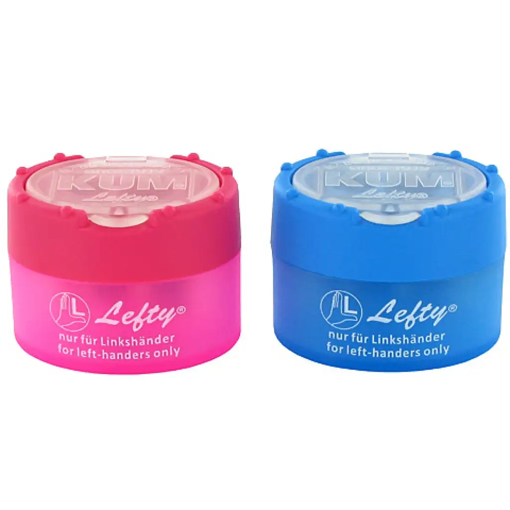 Kunststoff-Linkshänder-Spitzer in 2 Farben