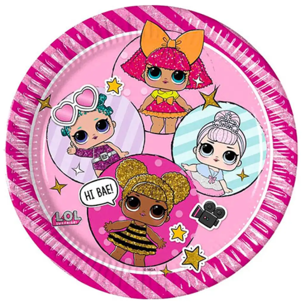 L.O.L. Surprise: 8-teiliges Pappteller-Set 23cm