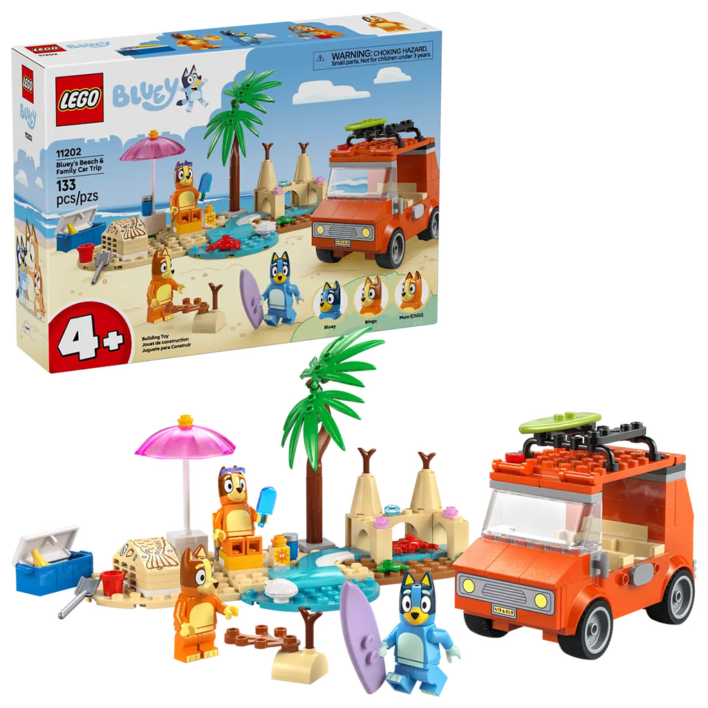 LEGO® Bluey™: Bluey und ihre Familie machen einen Ausflug zum Strand (11202L)