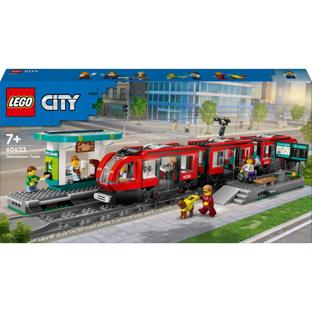 LEGO® City: Straßenbahn und Haltestelle im Stadtzentrum (60423)
