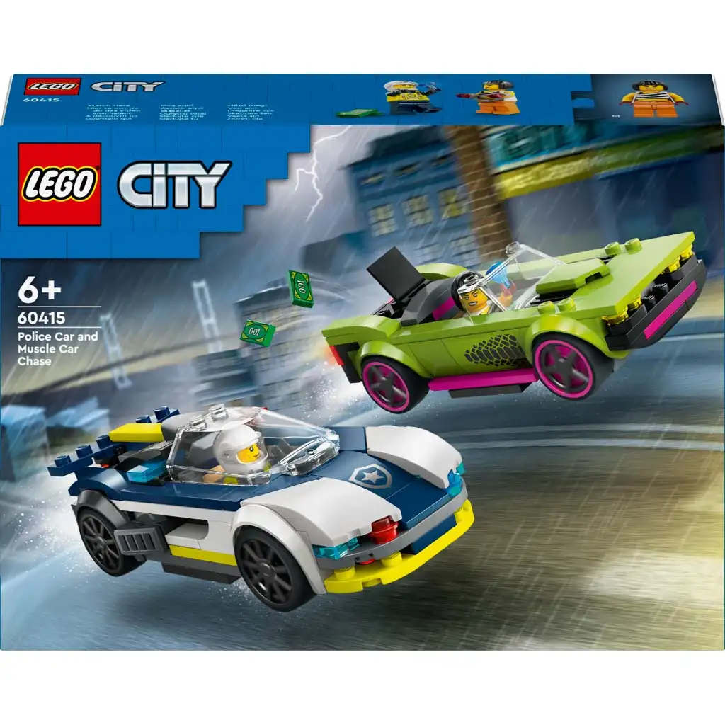 LEGO® City: Verfolgung mit Polizeiauto und Sportwagen (60415)