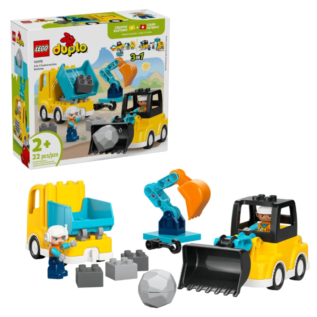 LEGO® DUPLO®: 3-in-1-Baumaschinen (10475)