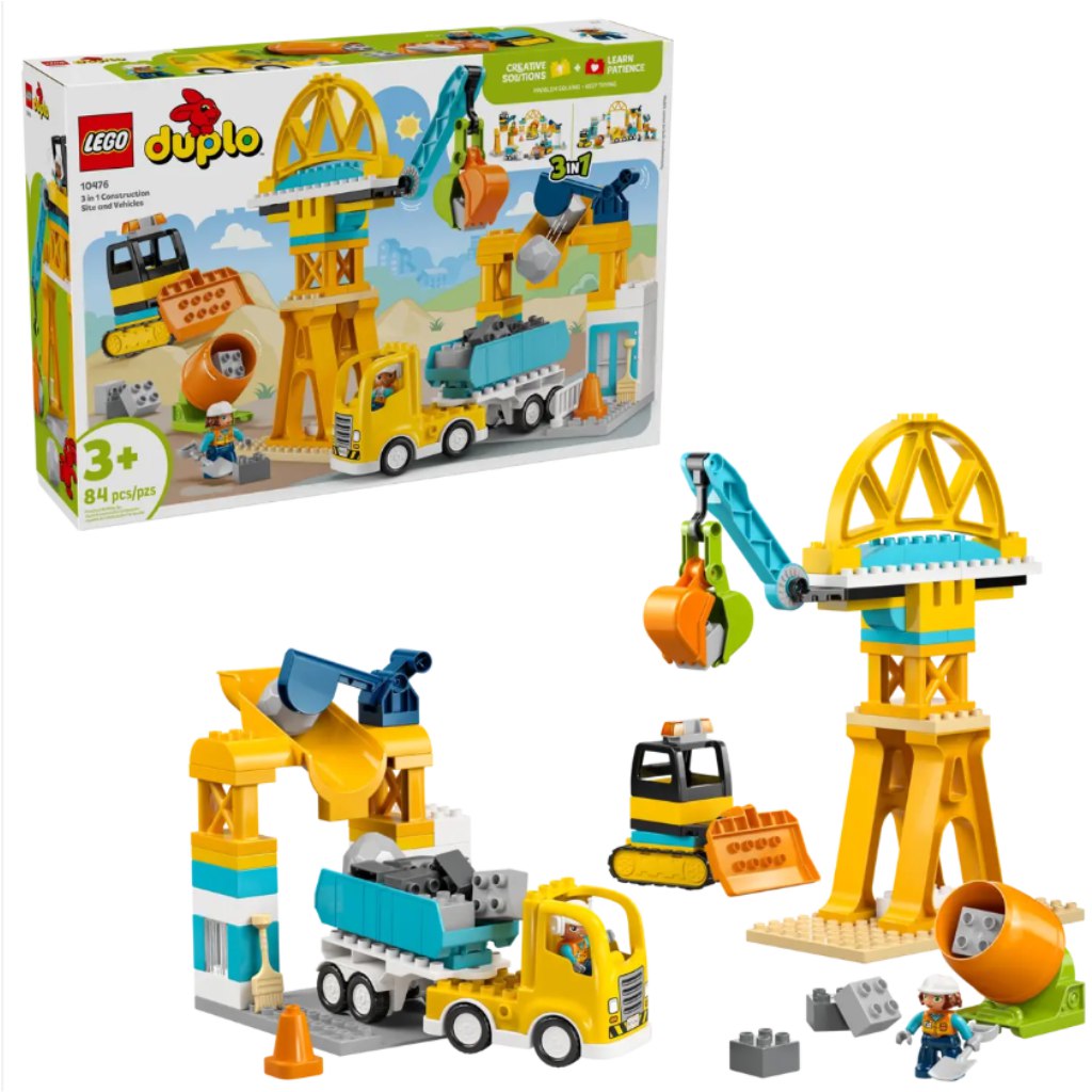 LEGO® DUPLO®: 3-in-1 Baustelle und Baufahrzeuge (10476)