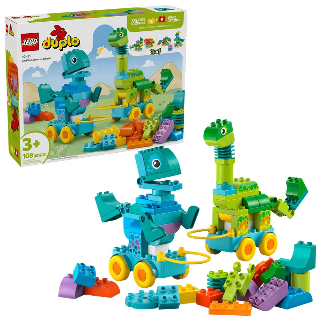 LEGO® DUPLO®: 3-in-1 rollende Dinos (10451)