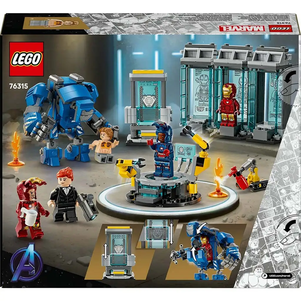 LEGO® Marvel: Iron Mans Werkstatt: Hall of Armor (76315) kép 3