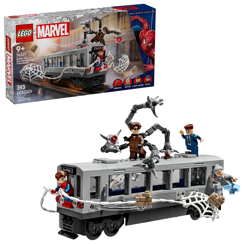 LEGO® Marvel: Spider-Man und Doc Ocks Kampf im U-Bahn-Wagen (76321)