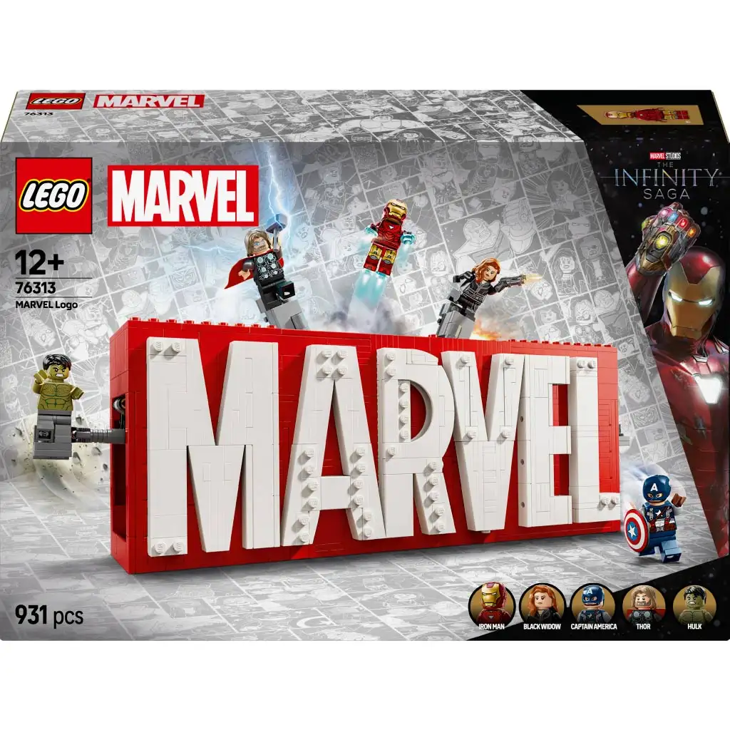 LEGO® Super Heroes: MARVEL Logo und Minifiguren (76313)