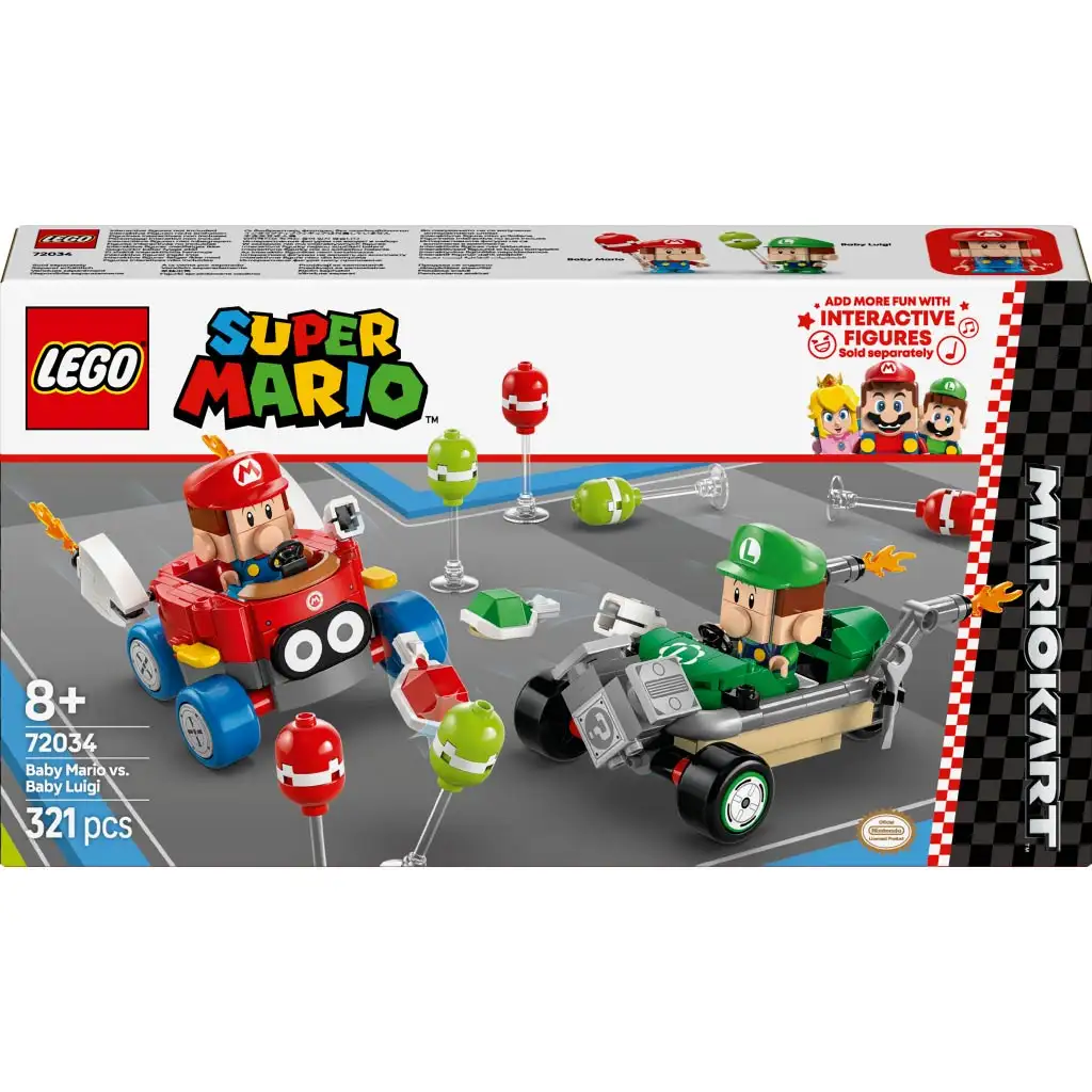 LEGO® Super Mario™: Mario Kart™ – Baby Mario und Baby Luigi (72034) kép 1