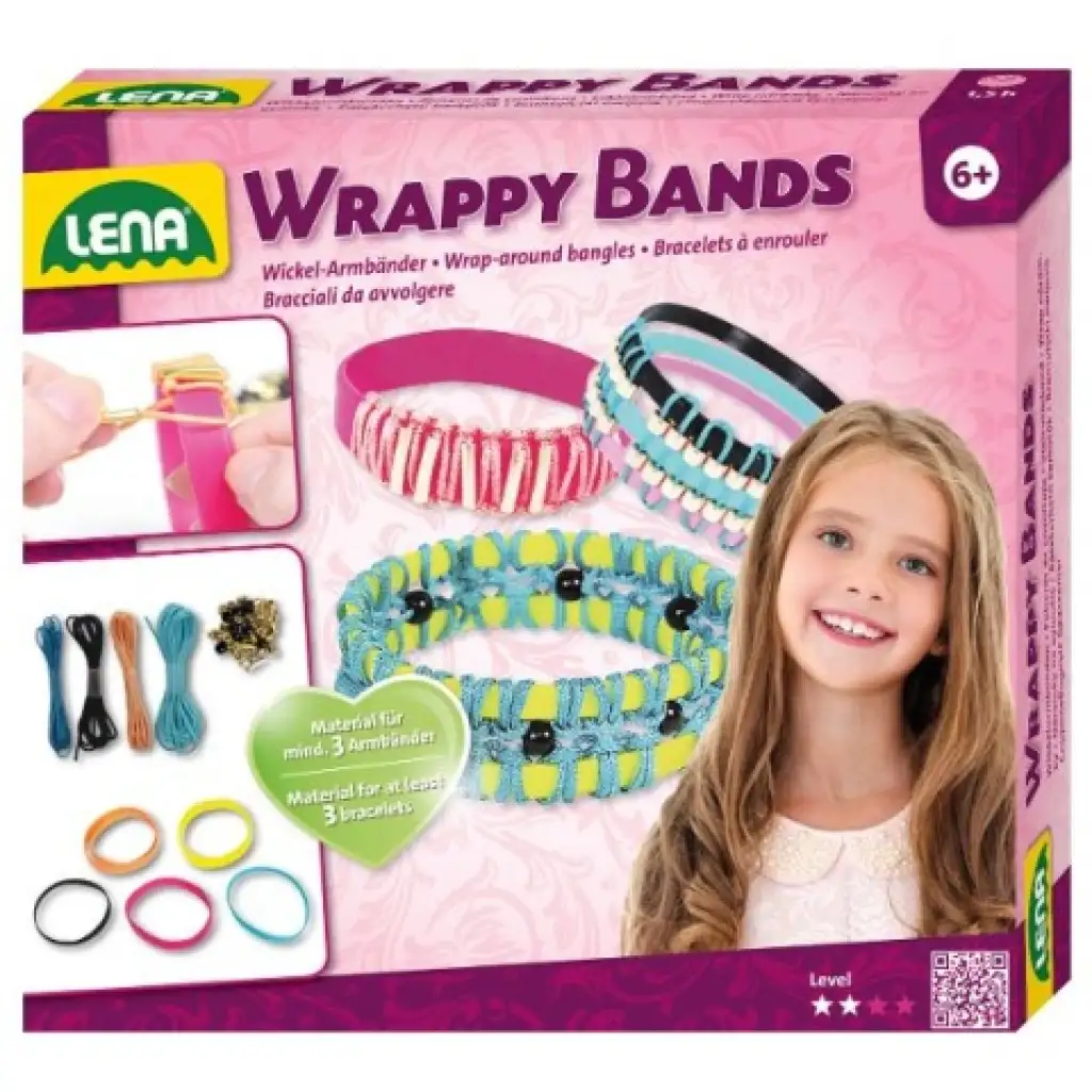LENA: Farbenfrohes Armband-Bastelset