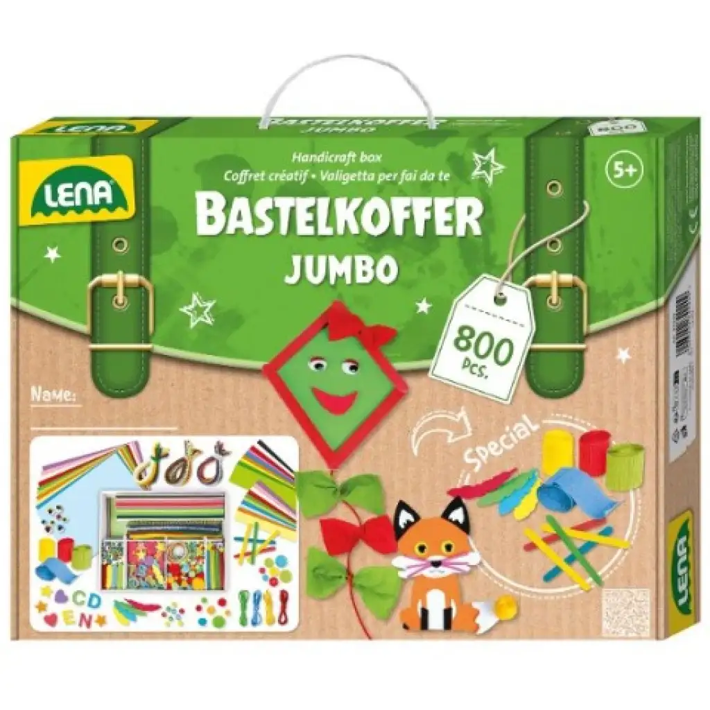 LENA: Jumbo Bastel- und Kreativ-Hobby-Set mit 800 Teilen