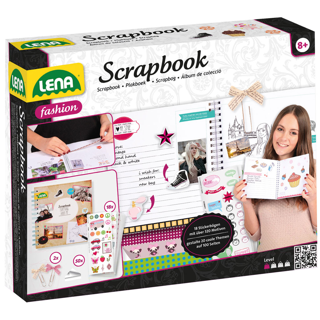 LENA: Tagebuch mit Aufklebern