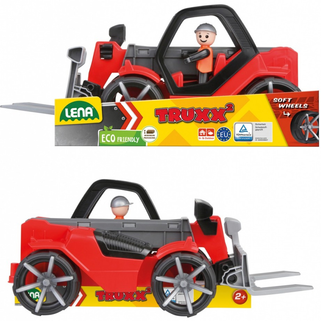 LENA: Truxx 2 Teleskoplader mit Kasten 35 cm