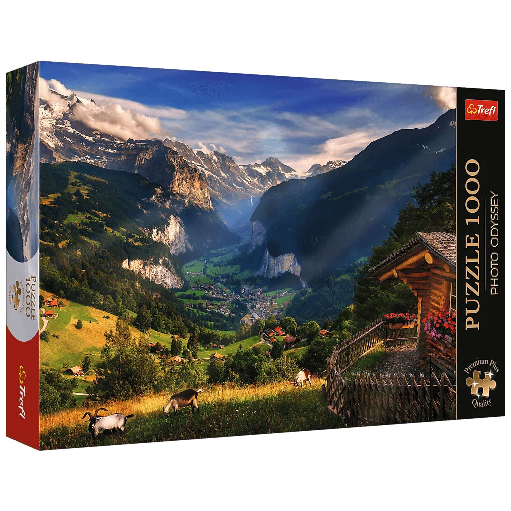 Lauterbrunnental 1000-teiliges Premium Plus Quality Puzzle – Trefl kép 1