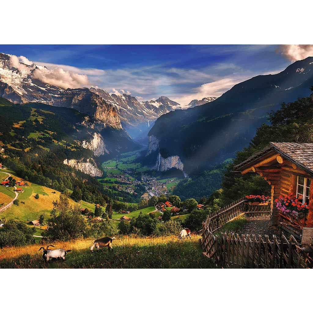 Lauterbrunnental 1000-teiliges Premium Plus Quality Puzzle – Trefl kép 2