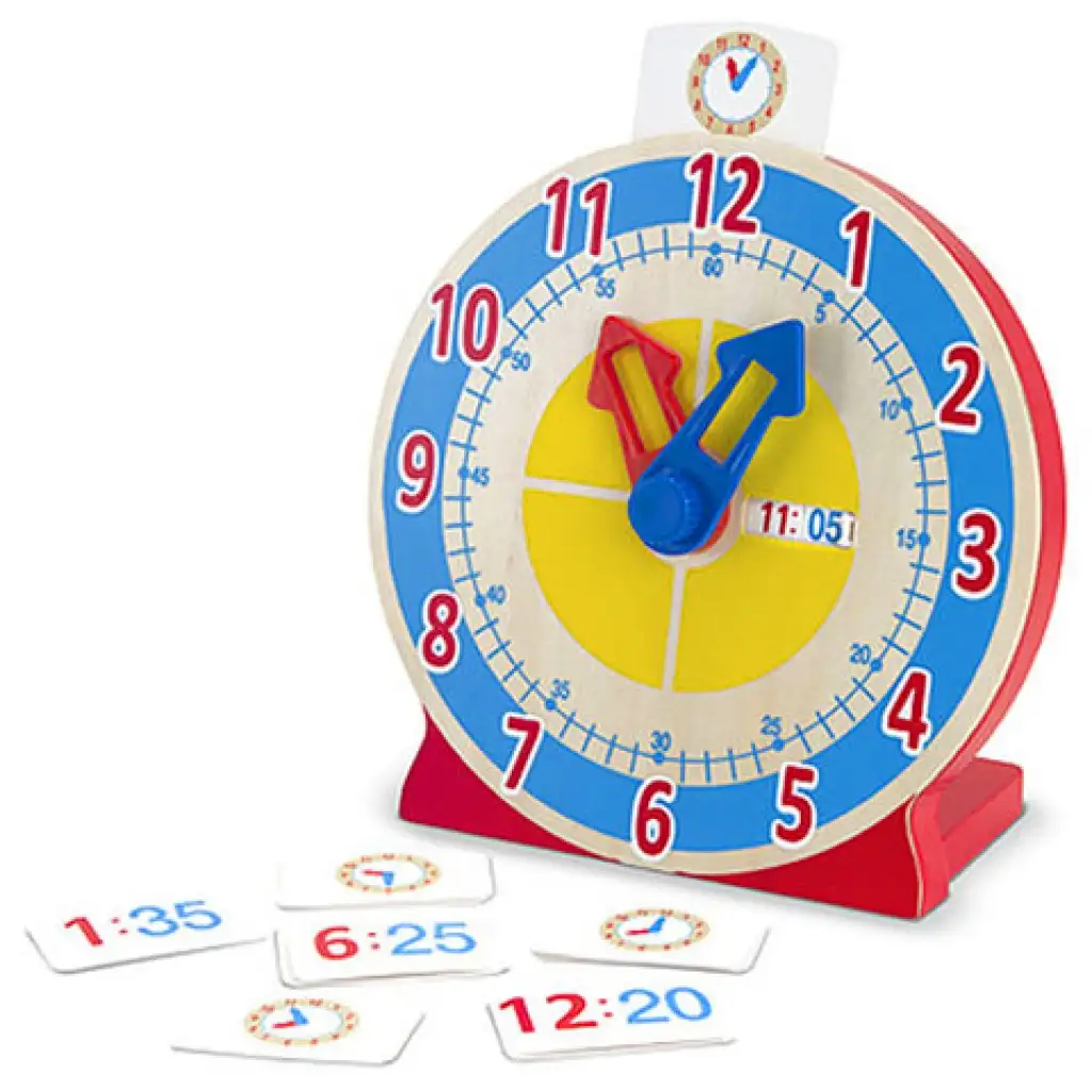Lerne die Uhr kennen! Lernspielzeug aus Holz - Melissa & Doug