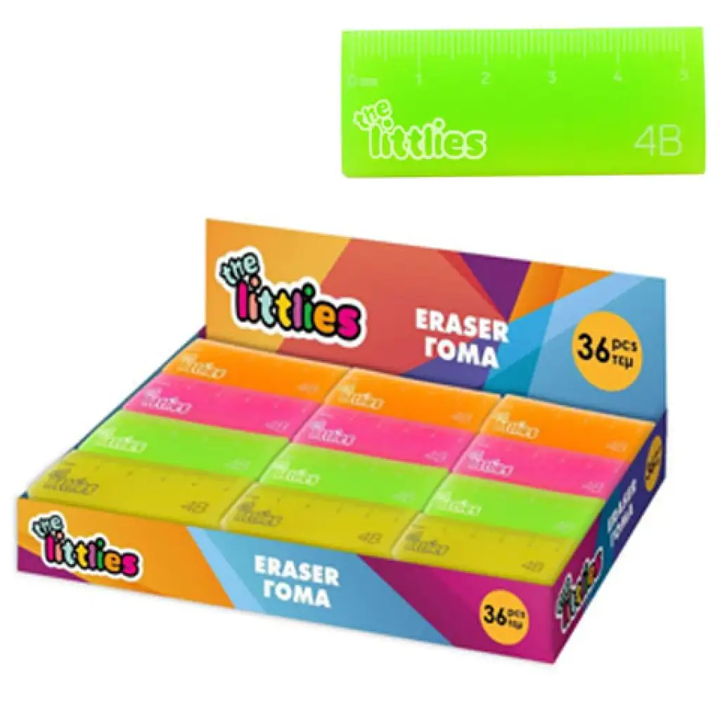 Lineal-Muster-Radiergummi in verschiedenen Ausführungen 1 Stk.