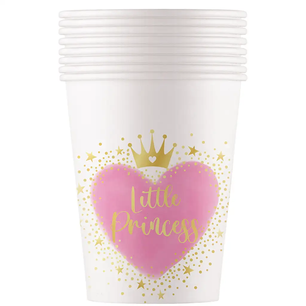 Little Princess Pappbecher 8er-Set 200ml