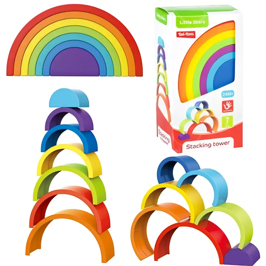 Little Stars: Regenbogen Stapelspiel
