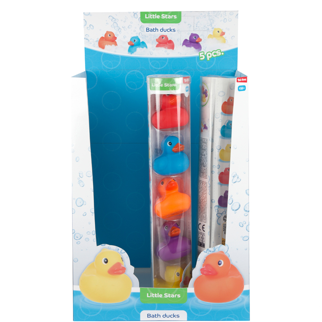 Little Stars bunte Badeenten, 5er-Set