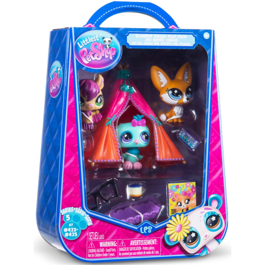 Littlest Pet Shop: Pyjama-Party Spielset mit 3 Figuren kép 1