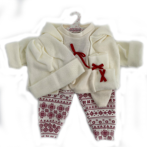 Llorens: Babyset mit Bären- und Hasen-Hose für 43 cm große Puppen