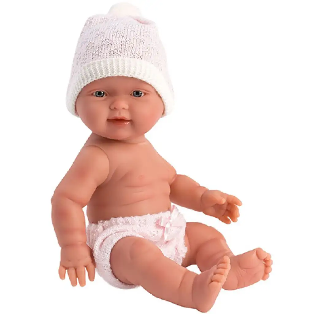 Llorens: Bebita 26 cm großes Mädchenpuppe mit Kinderbett kép 2