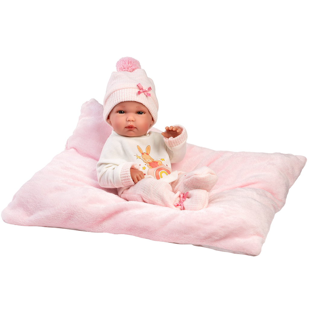 Llorens: Bimba, 35 cm große Neugeborenenpuppe mit Kissen kép 1