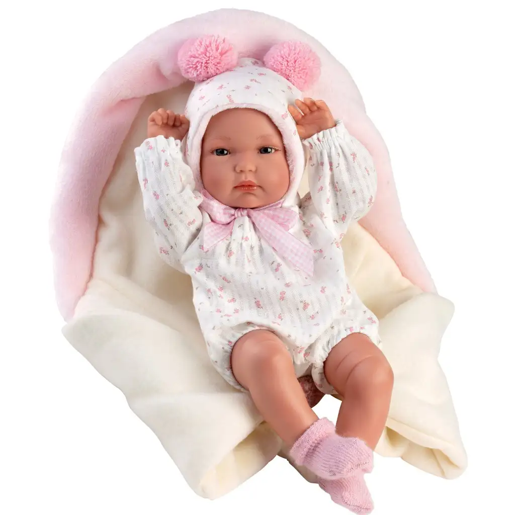 Llorens: Bimba 35 cm große Puppe mit Schlafsack kép 3