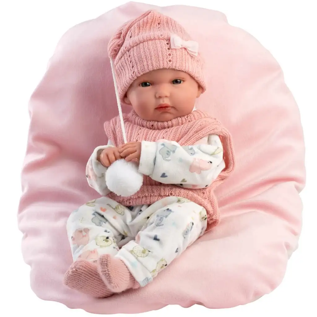 Llorens: Bimba Neugeborenes mit Kissen 35cm
