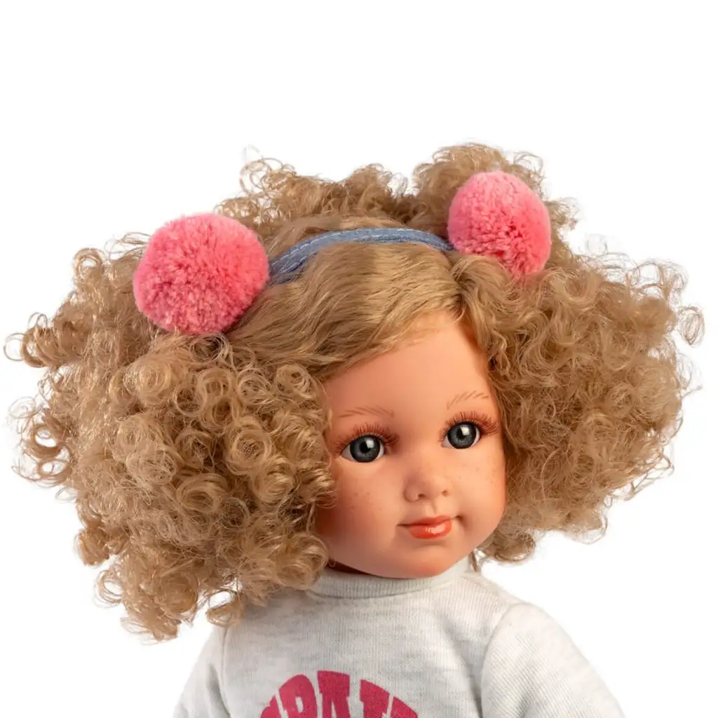 Llorens: Elena 35 cm große Puppe mit lockigem Haar im Rock kép 4